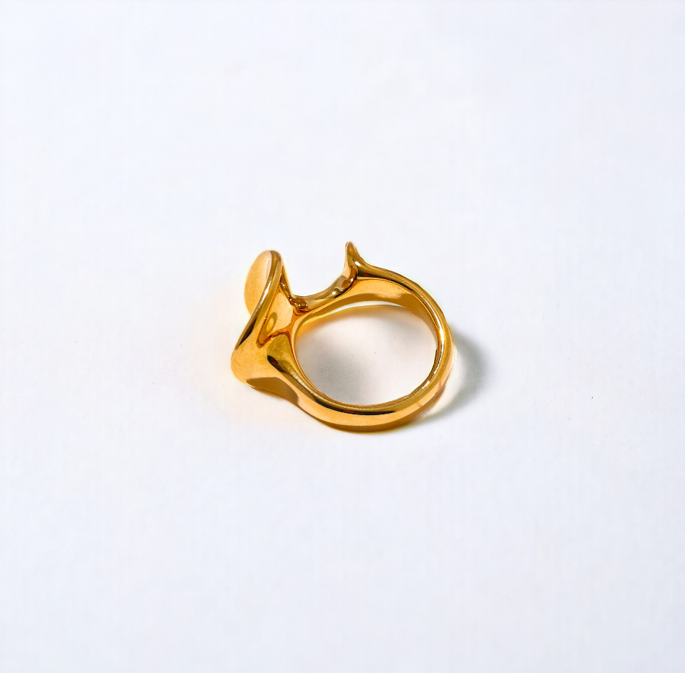 Gilded Wave Ring